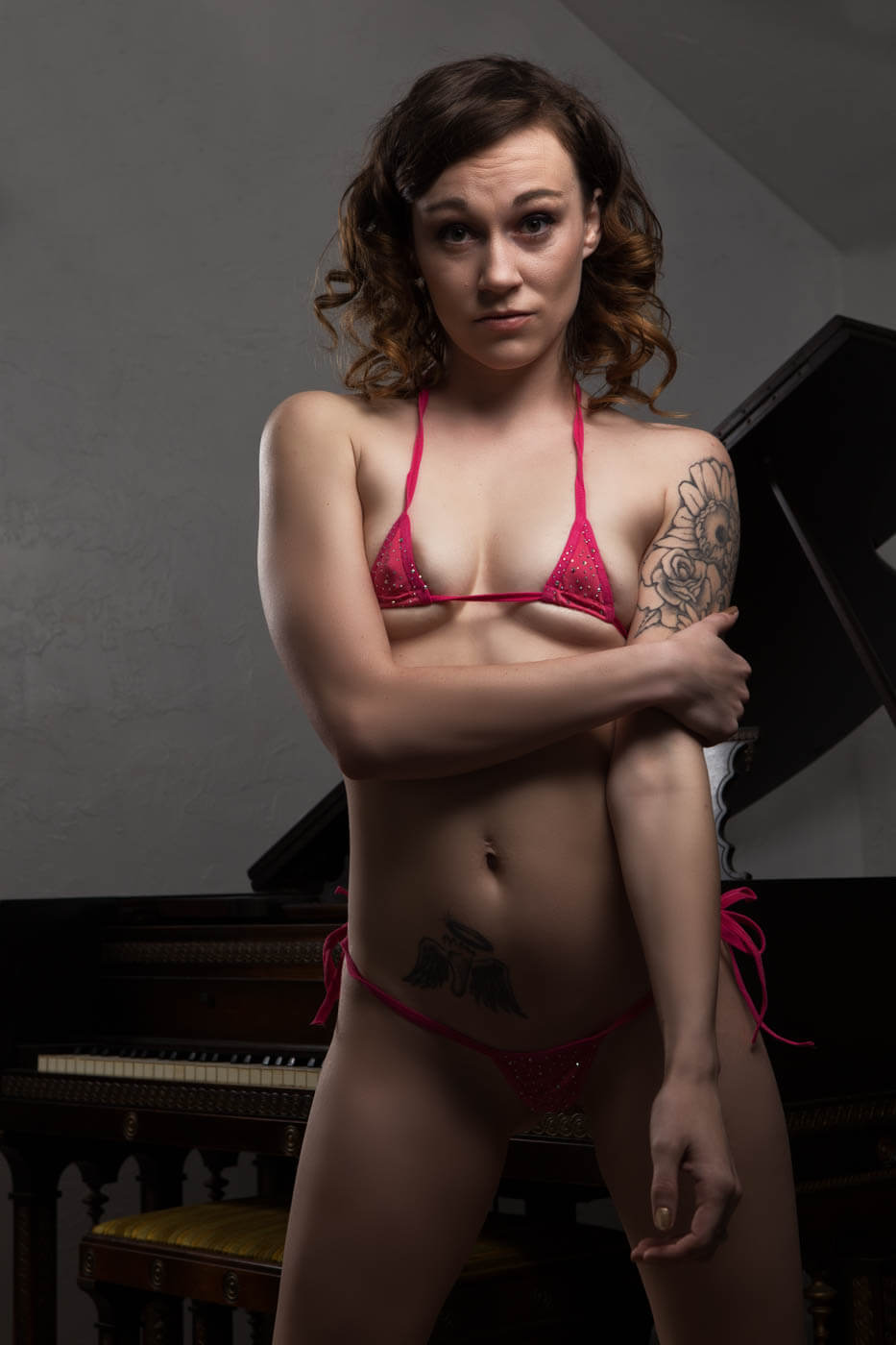 Glamour photo Cat H Marie Hot Pink Top