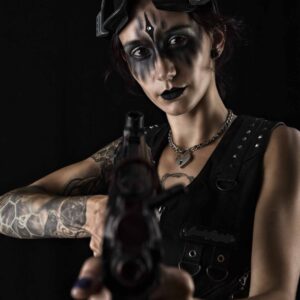 greasyrose-executioner-alien-hunter-black-military-gun-face-paint-oklahoma-city-ok