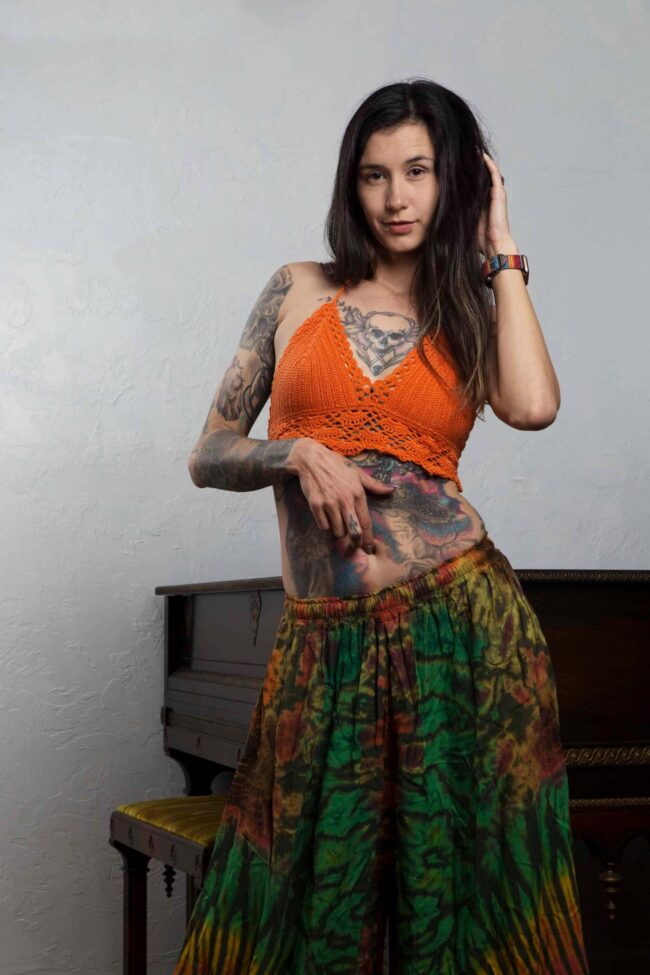 greasyrose-orange-top-greenish-dress-seminole-ok