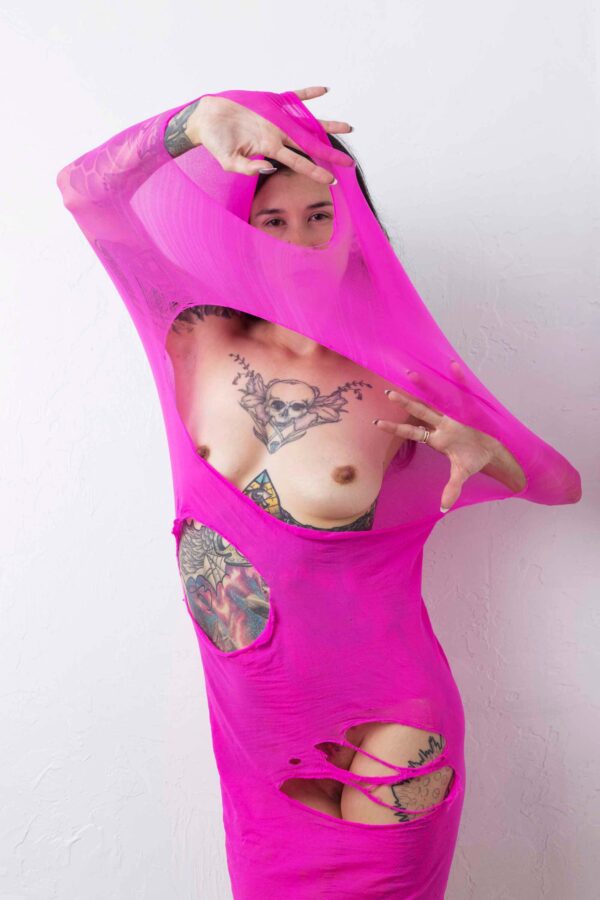 greasyrose-pink-sleeping-bag-pantyhose-stretch-themed-shoots-seminole-ok