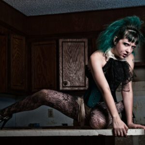 patientzero-lace-stockings-green-black-alternative-abandoned-home-moore-ok