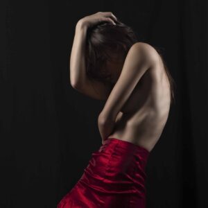 Ayeonna Gabrielle red maroon skirt brunette Dallas TX