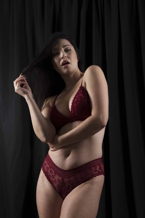 bella-burke-maroon-wrapped-lingerie-brunette-professional-modeling-oklahoma-city-ok