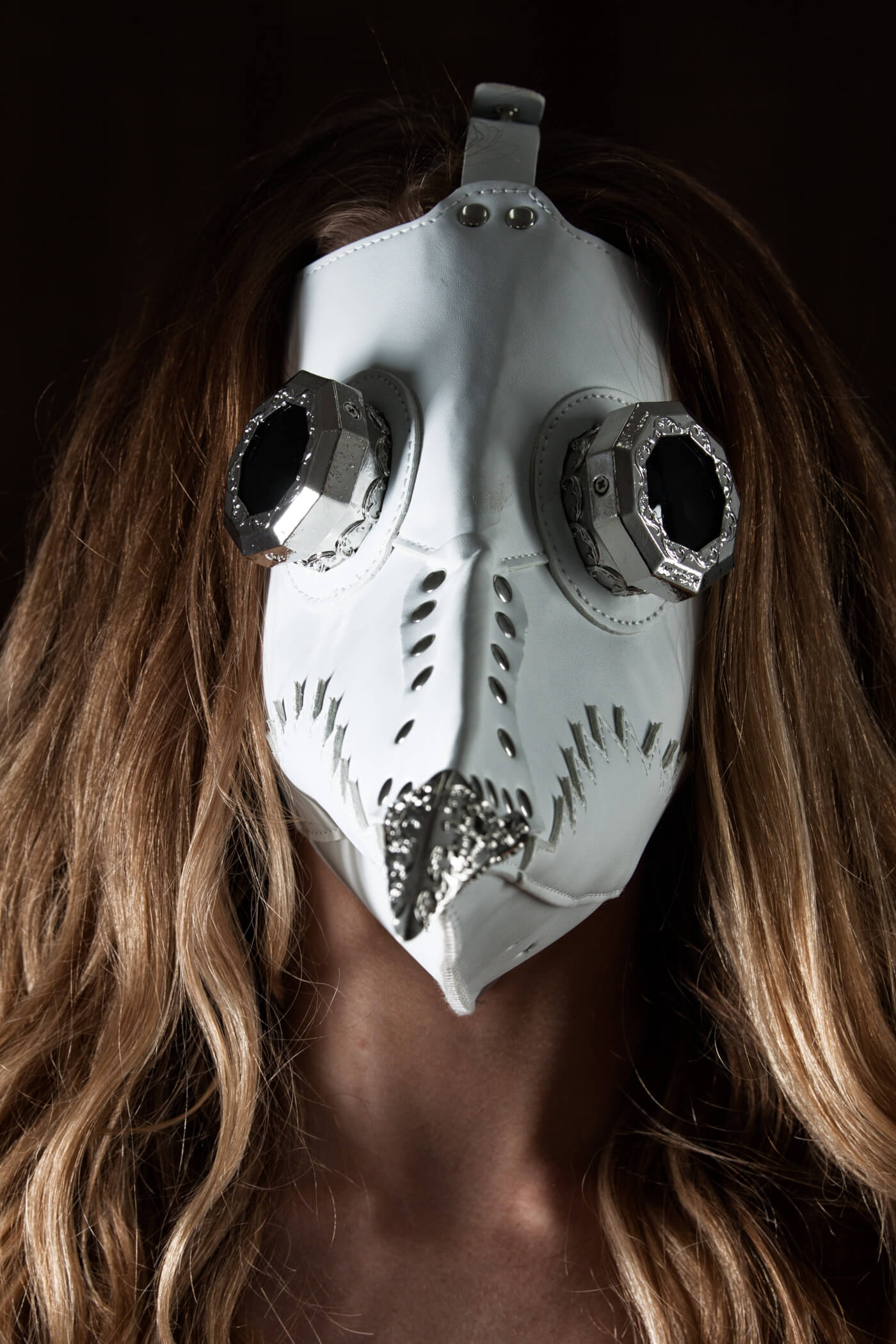Pale Plague Doctor bianca-brunson-pale-plague-doctor-mask-white-woodward-ok