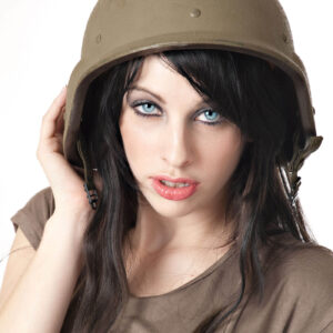 jem-model-brown-skirt-militia-helmet-north-carolina-model