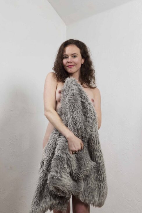 chandra-the-sleepy-cat-grey-coat-sexy-fashion-hamden-ct