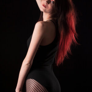 autum-mccleery-black-bodysuit-fishnet-ada-oklahoma