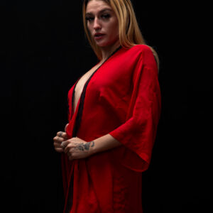 Dreama red themed portrait session Norman, OK photographer