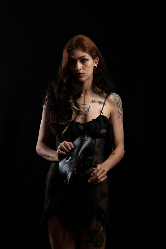 Dahlia dark art themed photo shoot Edmond OK photographer