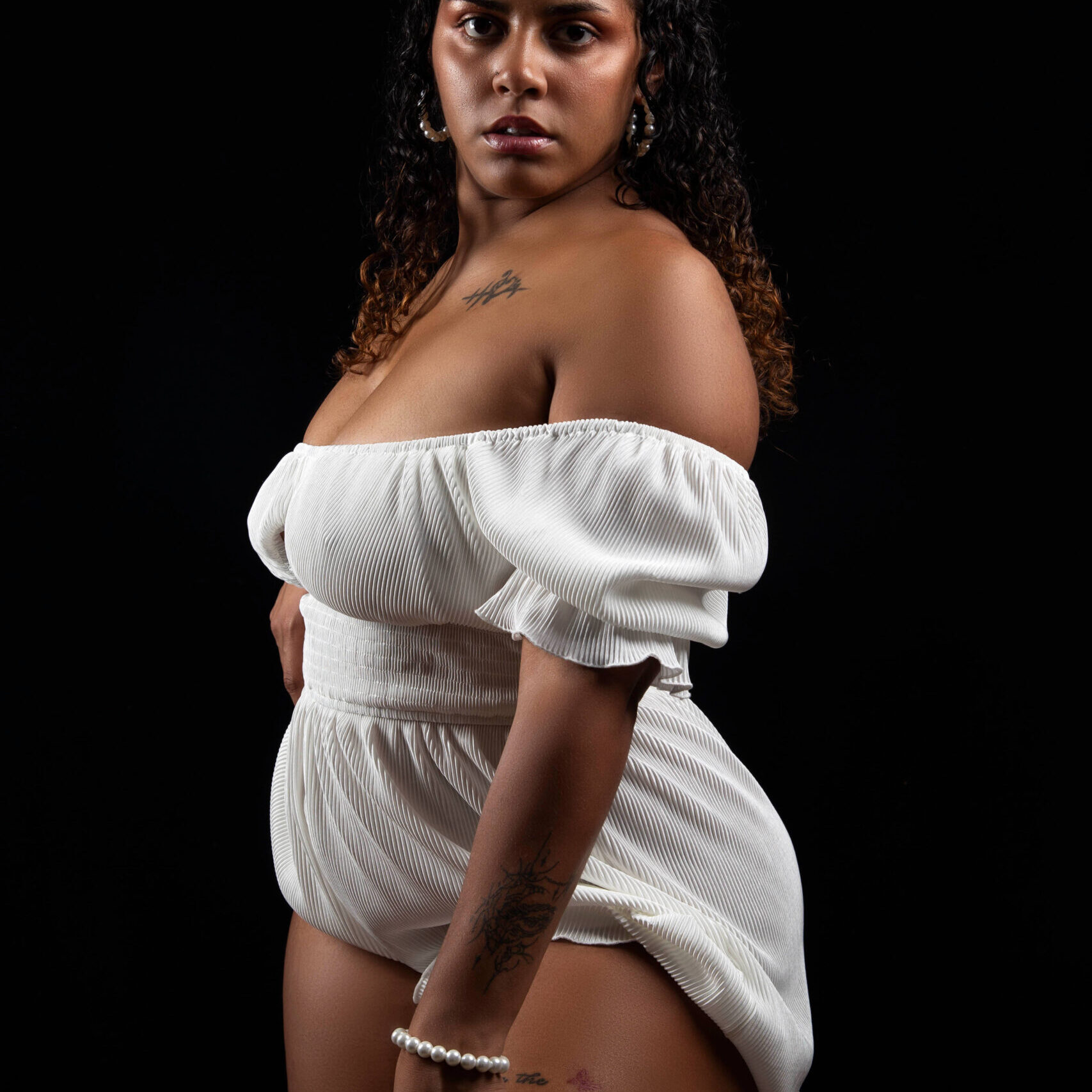 Ary Kali White Dress Portrait session Midwest City, OK photographer