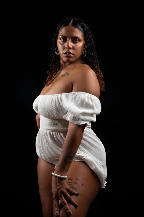 Ary Kali White Dress Portrait session Midwest City, OK photographer