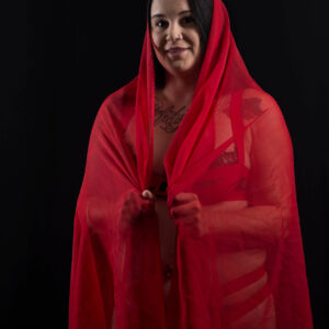 Allie Kat red and flesh themed photo shoot Subtle Shades Photography