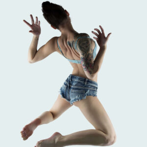Ayeonna Gabrielle jean shorts sexy boudoir Seen From Below Dallas Tx photographer