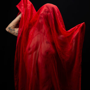 Gema Khaos red clothed themed portrait session Subtle Shades Photography