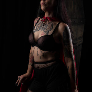 Ladye Laine red and black personal photographer Subtle Shades Photography