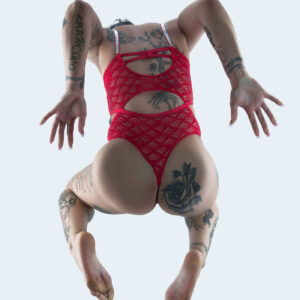 Kiaja Bwa Cherry red bold outfit Moore OK photographer