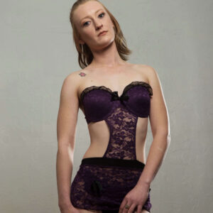 Britney Sebourn lacey purple engagement session Oklahoma City