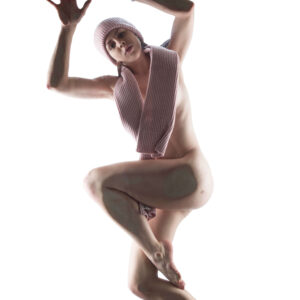 Bianca Brunson beanie and pink scarf portrait session Seen From Below Woodward OK