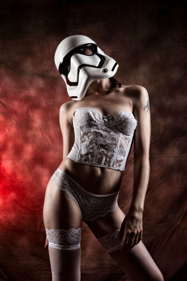 Melancholic storm trooper cosplay shoot Norfolk VA photographer