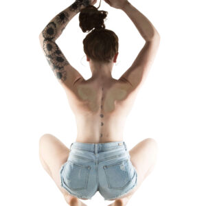 2020Butterfly.Wings jean shorts themed portrait session Seen From Below