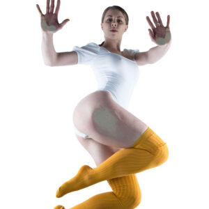 Bianca Brunson seen from below creative shoot Woodward OK