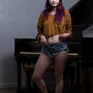 PositivelyComplicated golden top jean shorts Norman OK photographer