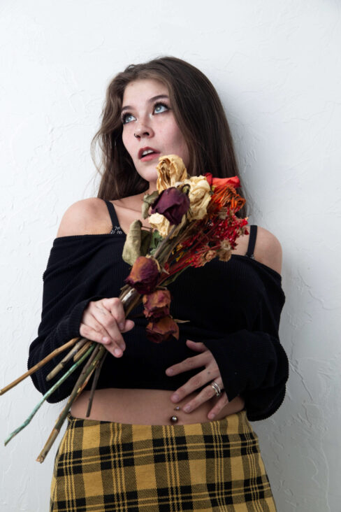 Lil Bit Flower Themed portrait session Choctaw, OK