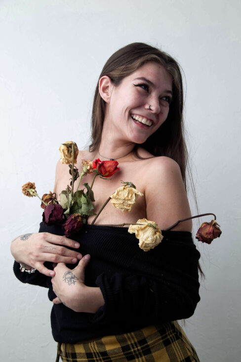 Lil Bit Flower Themed portrait session Choctaw, OK