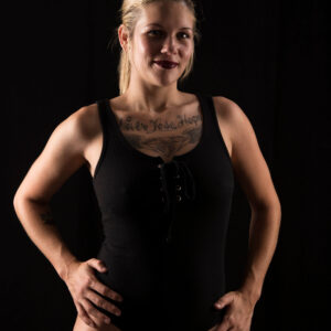 Ashlee Eubank black outfit boudoir themed portrait shoot Shawnee OK