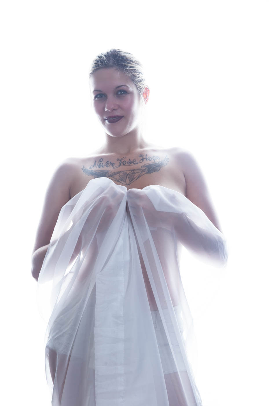 Ashlee Eubank boudoir cloth themed portrait session Ada, OK