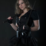Casey Coufal cosplay themed portrait session police law enforcement
