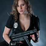 Casey Coufal cosplay themed portrait session police law enforcement