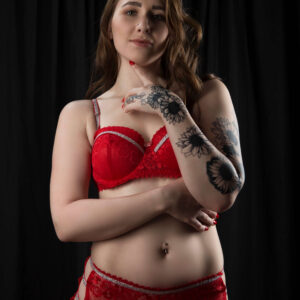 2020Butterfly.Wings red and flesh themed portrait photo shoot Norman, OK