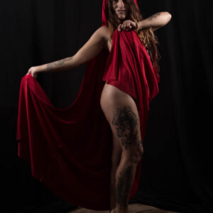 Danielle Helton sexy themed red and flesh shoot Oklahoma City, OK