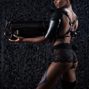 Jorian Coffey themed alien hunter creative photo shoot guns Oklahoma City OK