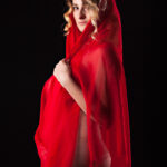 Joey Renee red and flesh themed boudoir photo shoot Oklahoma City OK