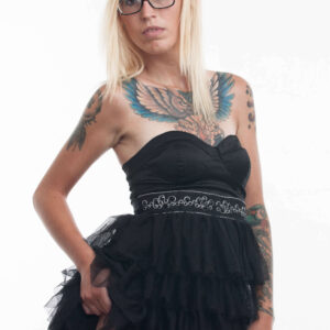Ashley Miller pretty black dress portrait shoot Oklahoma City, OK