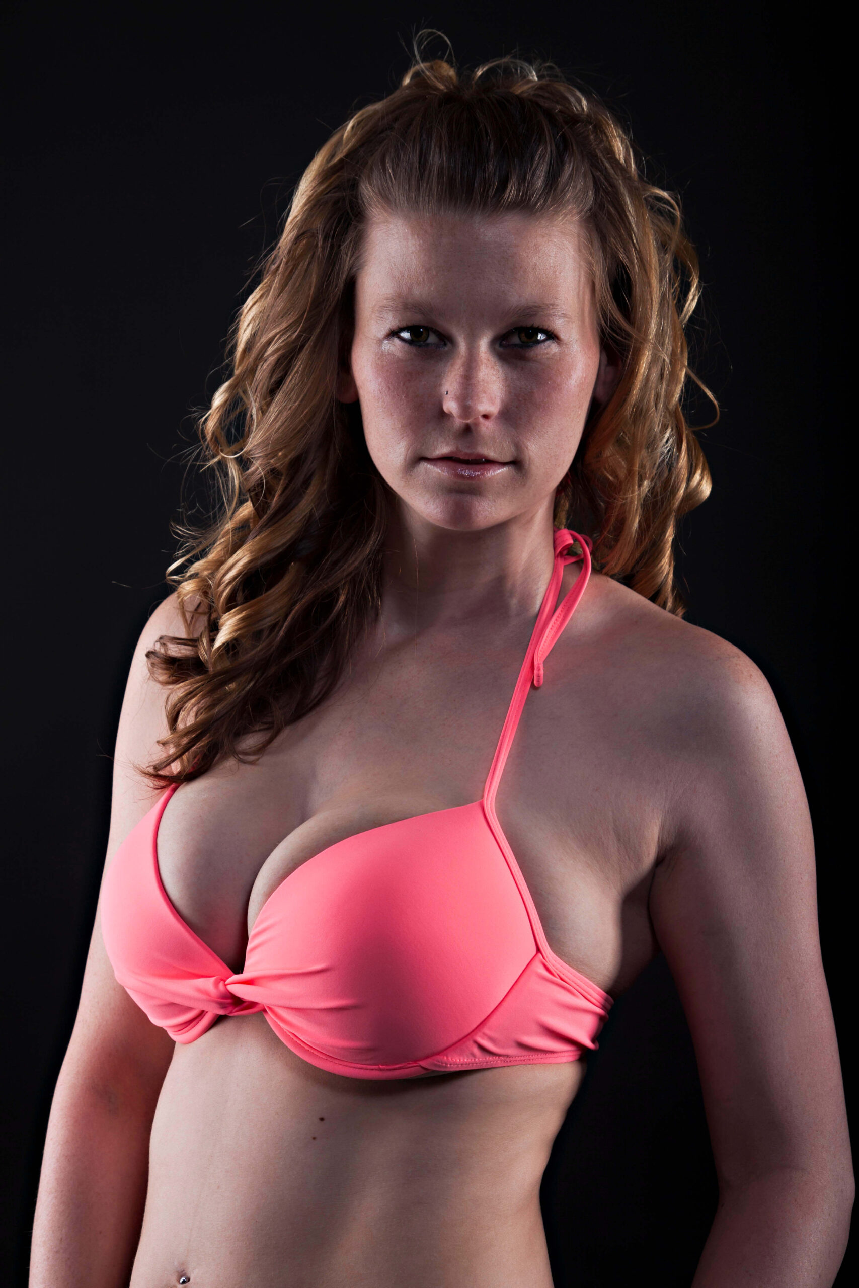 Brittany Inman sexy themed boudoir shoot on black backdrop Oklahoma City, OK