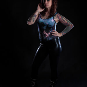 Mandey Mayhem clothed themed boudoir shoot Tulsa, OK