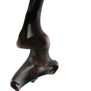Landa Model cocoon themed portrait session black pantyhose Seen From Below