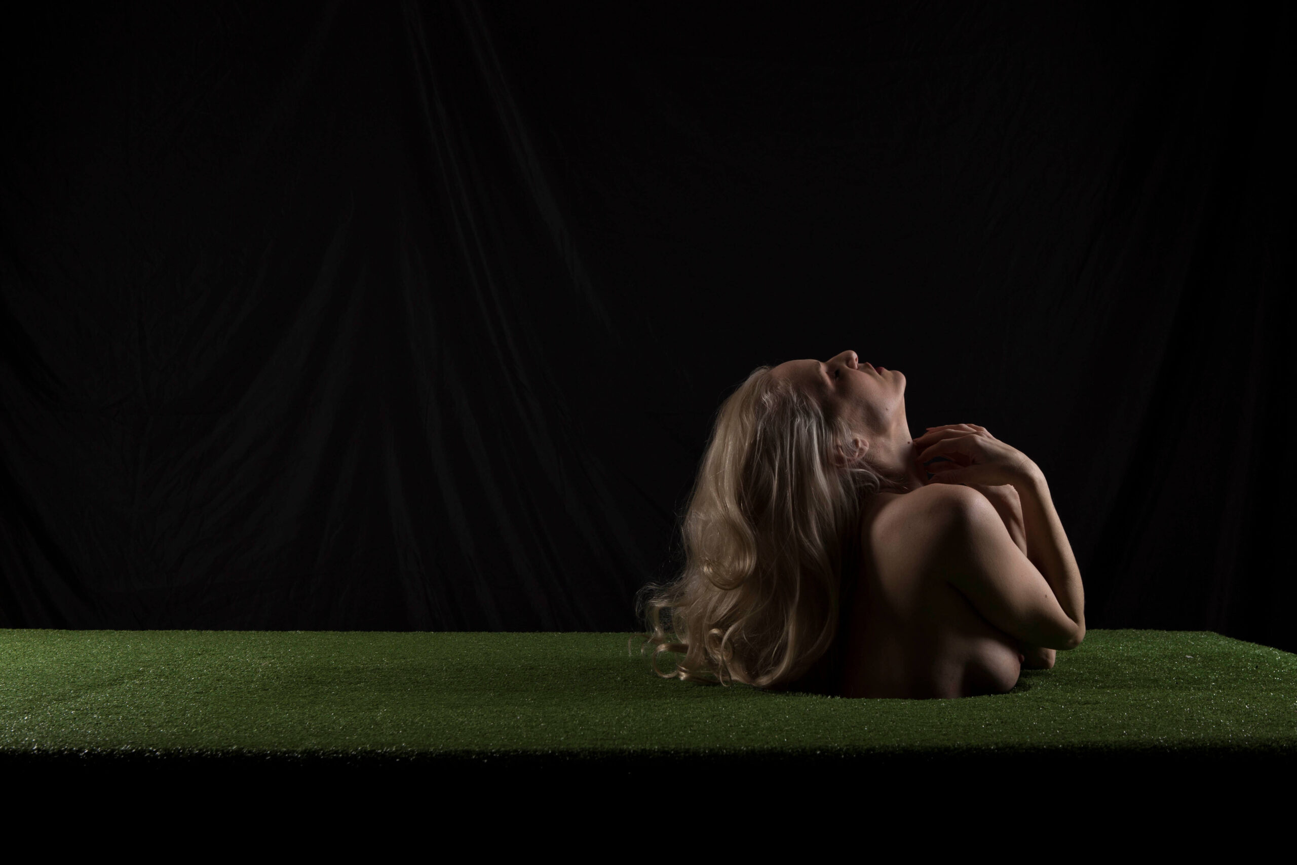 Liz Ashley portal themed grass creative shoot Norman, OK