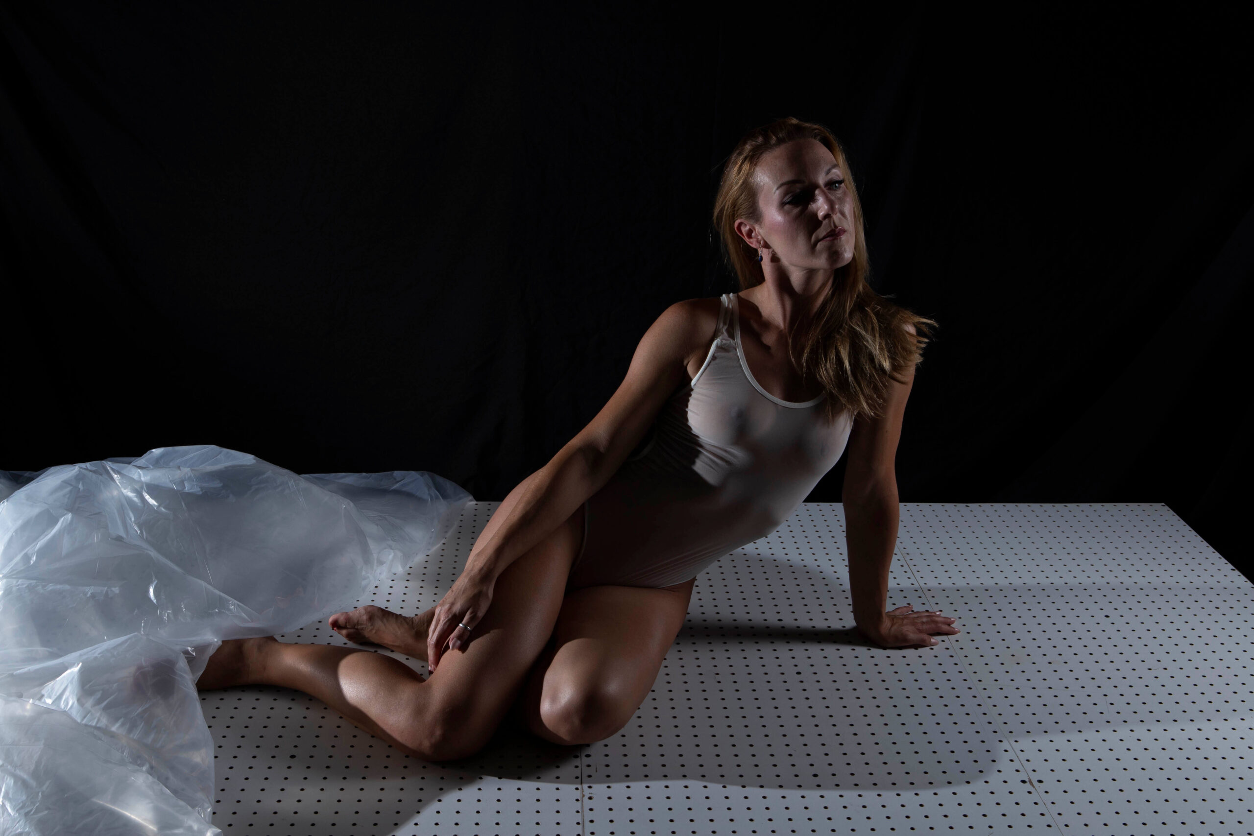 Marie Brooks vacuum seal themed portrait session Oklahoma City, OK