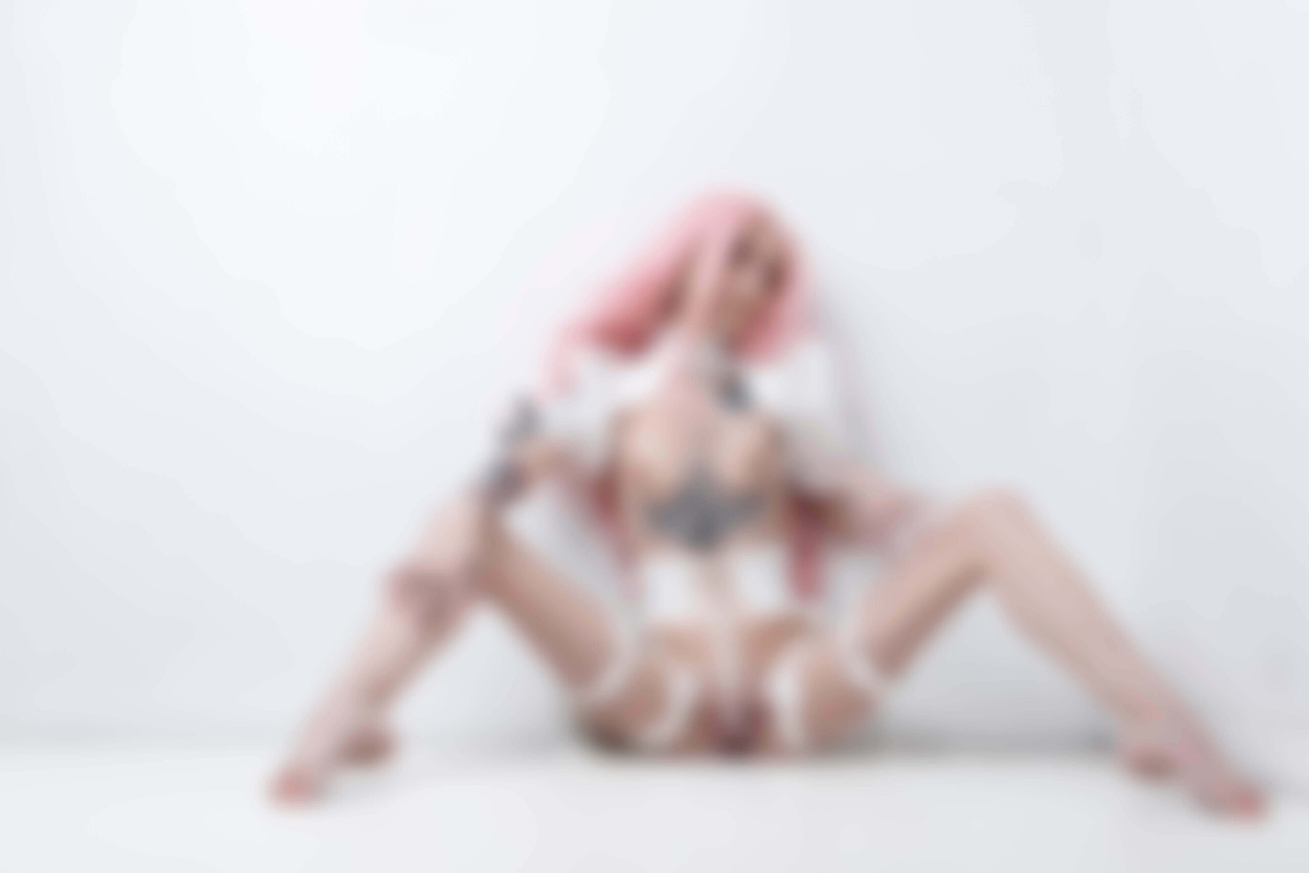 Olyvia Rayne sexy pink and white outfit boudoir shoot Tulsa, OK
