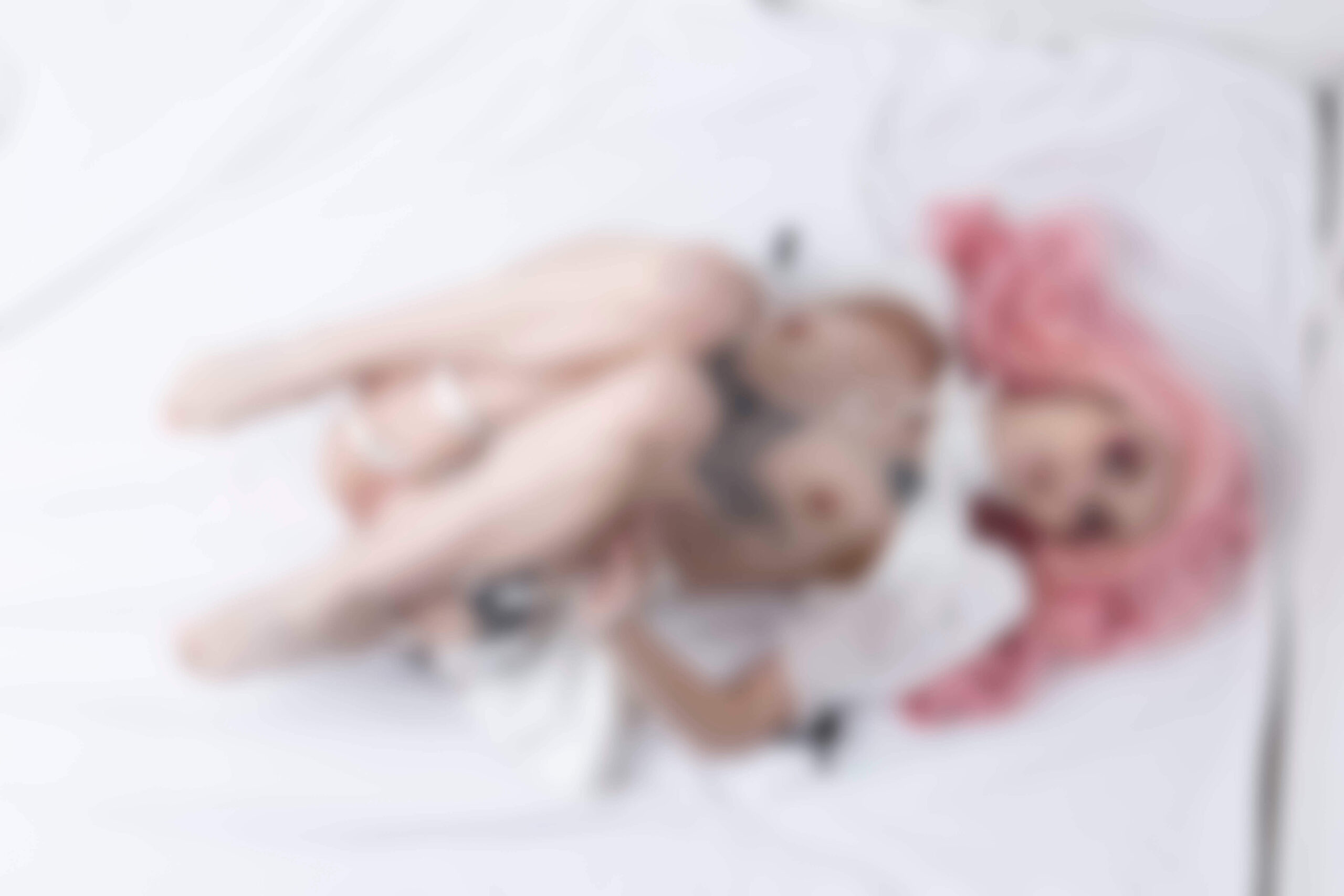 Olyvia Rayne hot pink white outfit sexy boudoir shoot Tulsa, OK