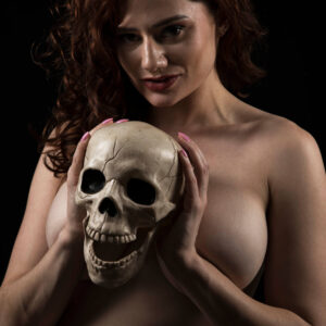 Anastasia Maye skull dark art shoot Oklahoma City, OK