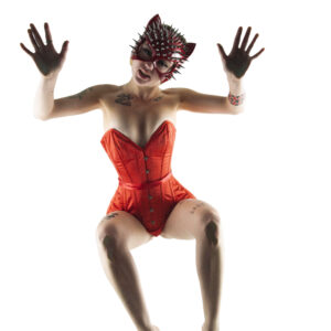 Little red kitty outfit Dreama Seen From Below Oklahoma City, photographer