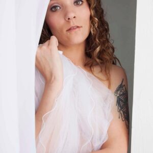 Montana H satin boudoir themed portrait session