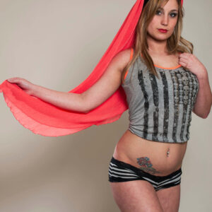 Normanda Kay striped outfit boudoir shoot Oklahoma City, OK