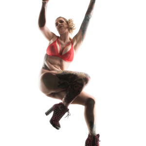 Rae Ramsey red lingerie boudoir shoot perspective concept Oklahoma City, OK
